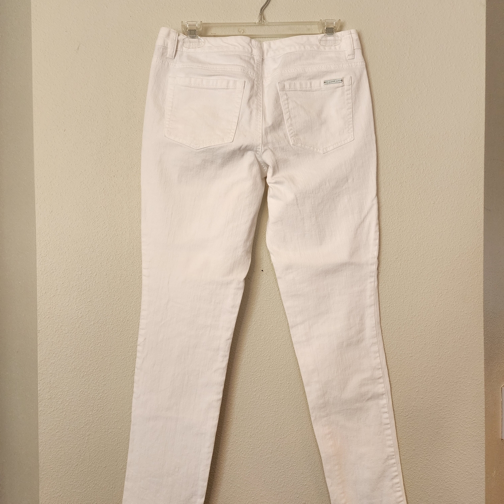Michael Kors Straight Leg Jeans in Bright White - Picture 2 of 5